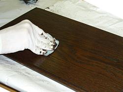 Wiping gel stain